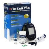 Medidor Digital Kit Monitor De Glicose Sangue On Call Plus