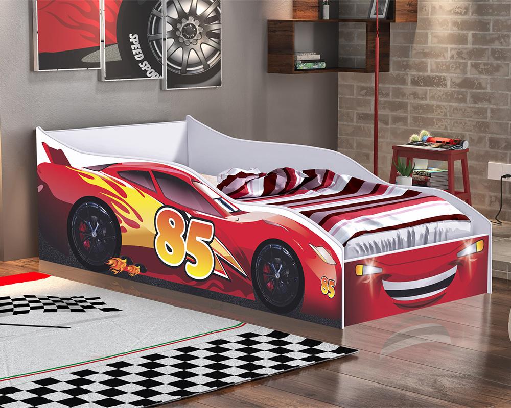 Cama Quarto Infantil Carro Vermelho