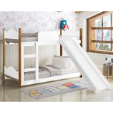 Beliche Quarto Infantil Encanto Com Escorregador Branco/grenat