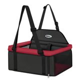 Assento Tubline Transpet Vermelho E Preto Para Cães E Gatos - Até 15 Kg