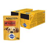 Kit Ração Úmida Pedigree Sachê Carne Ao Molho Para Cães Sênior 7 + Anos - 36 Unidades