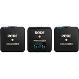 Microfone De Lapela Sem Fio Rode Wireless Go Ii Duplo Compact Preto