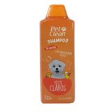 Shampoo E Condicionador Pet Clean Pelos Claros 2 Em 1 - 700 Ml