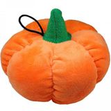 Brinquedo Jambo Mordedor Pelúcia Abóbora - Laranja