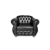 Poltrona Chesterfield Merlô Estilo Clássica