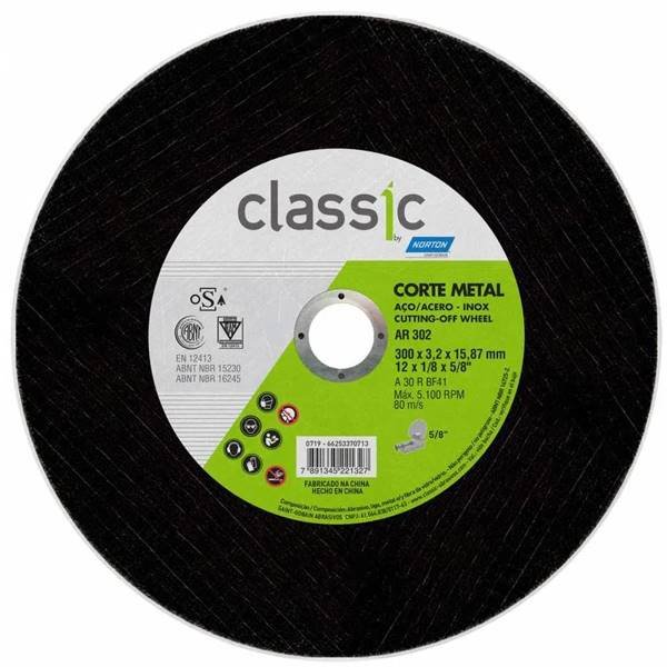 Disco Corte 300x3,2x15,87 Ar302 - Classic Norton - 1213122858