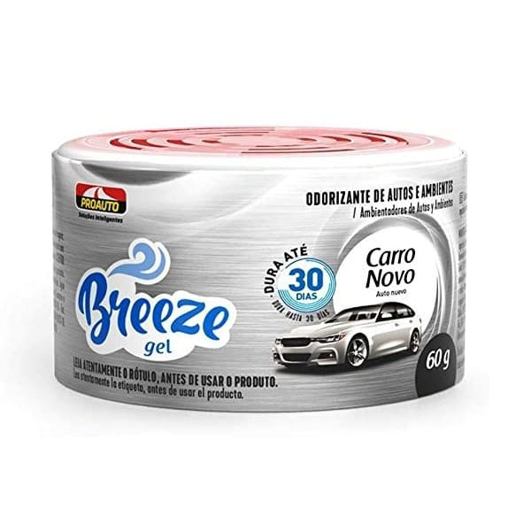 Odorizante Gel Carro Novo 60grs - Breeze Proauto