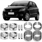 Kit Pistão Anel Std Gol G4 G5 G6 G7 1.6 8v Flex Metal Leve