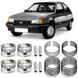 Kit Pistão Anel 0.50 Kadett 1.8 89 A 98 Gasolina Metal Leve