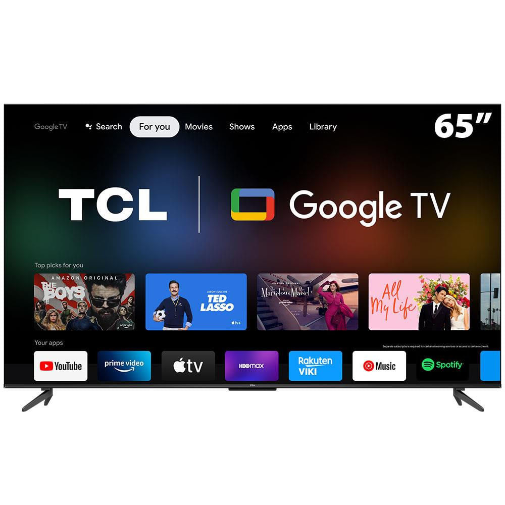 Smart Tv Led 65 Pol 4k 65p735 Google Tv Hdr Dolby Vision Atmos Allm Wifi Dual Band Bluetooth Tcl