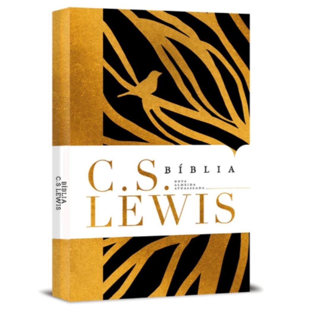 Bíblia C.s Lewis Preto Com Dourado Thomas Nelson