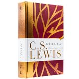 Bíblia C.s Lewis Vinho Com Dourado Thomas Nelson