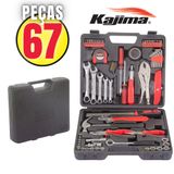 Kit De Ferramentas Kajima Completo Jfh67p Com Maleta 67 Peças Sistema Soft Grip Para Uso Profissional