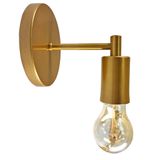 Arandela Luminária Parede Moderna Sala Cama Banheiro Dourado