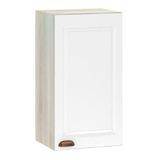 Armário Aéreo 40 Cm 1 Porta Legno Crema Com Branco Pet