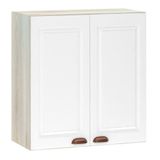 Armário Aéreo 70 Cm 2 Portas Legno Crema Com Branco Pet