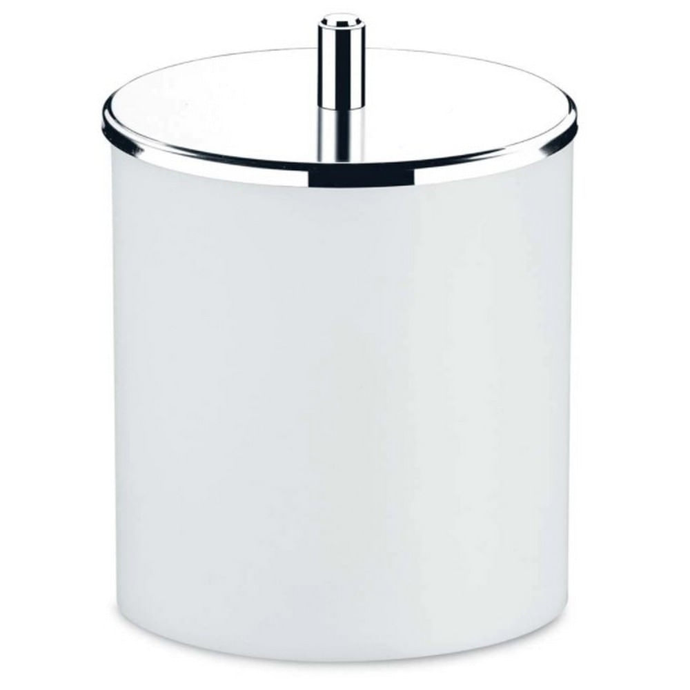 Lixeira Brinox Com Tampa Inox 3400/202 Branca - 5, 4 L