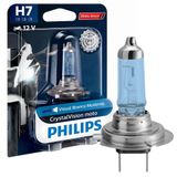 Lâmpada Farol Moto Cristalvision H7 12v 55w Philips