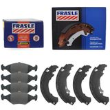 Kit Pastilha Sapata Freio Fiat Palio Hatch 96 A 2012 Frasle