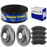 Kit Pastilha Disco Freio Peugeot 207 09 A 13 Diant Girling