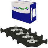Kit Pastilha Freio Fiat Uno Mille 2009 A 2013 Teves Lonaflex