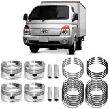 Kit Pistão Anel Std Hyundai Hr 2.5 2007 A 2014 Diesel Metal Leve Pa9653
