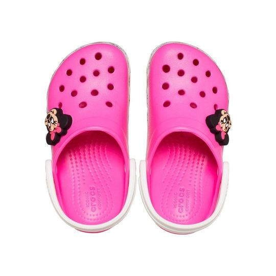 Sandália Crocs Fun Lab Minnie Mouse Band Clog Infanto Juvenil Electric Pink  - 25 - Carrefour