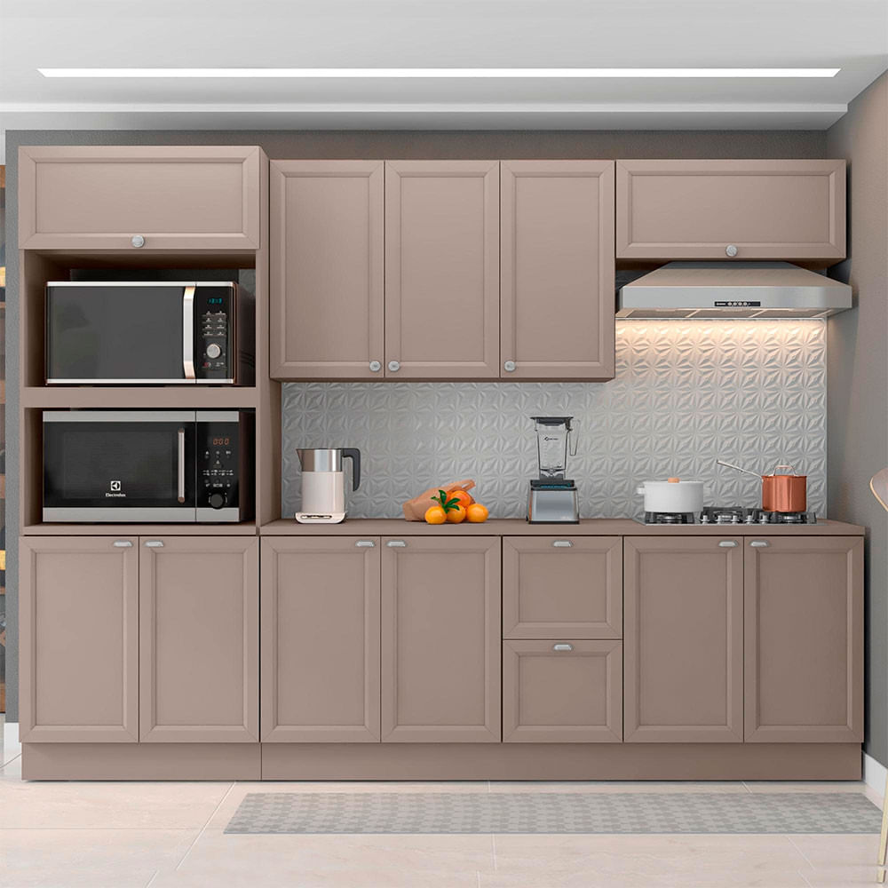 Cozinha Completa Unna 11 Portas 2 Gavetas Poliman Móveis