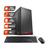 Computador Hometech Com Kit Htdw-230 Intel I5-10400 4.30ghz 4gb Ssd 120gb Windows 10 E Wi-fi