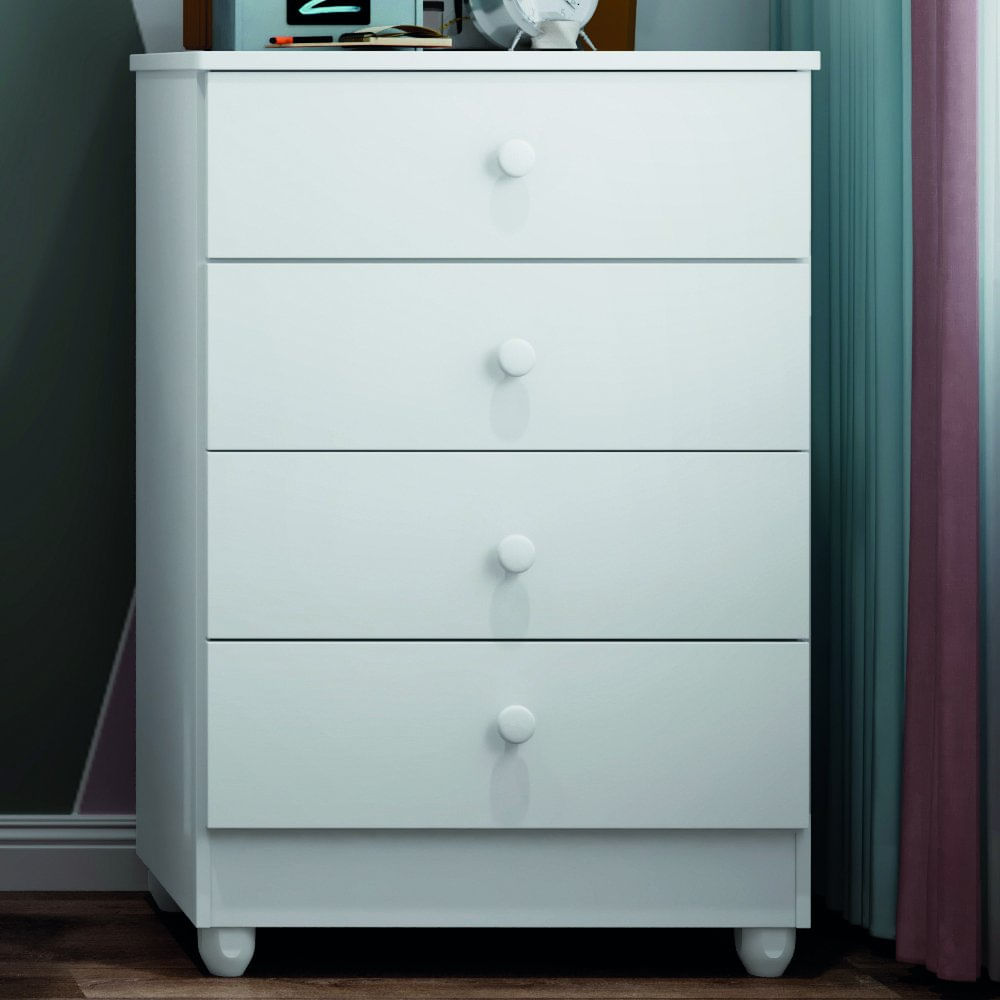 Cômoda 4 Gavetas Soft Life Tigus Baby