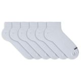 Kit Meia Sapatilha Mash 6 Pares Algodão Esportiva Branco 39-44