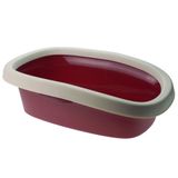 Bandeja De Areia Chalesco Vermelho Para Gatos - Tam. 01