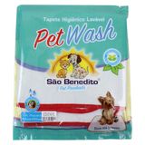 Tapete Higiênico Pet Wash São Benedito Pet Lavável Vermelho - Tam. P