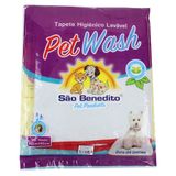 Tapete Higiênico Pet Wash São Benedito Pet Lavável Vermelho - Tam. M