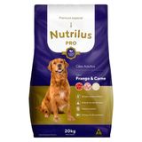 Ração Seca Nutrilus Pro Frango &amp; Carne Para Cães Adultos - 20 Kg