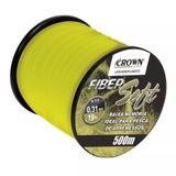 Linha Crown Fiber Soft Amarela 0,31mm 19 Lbs 500m