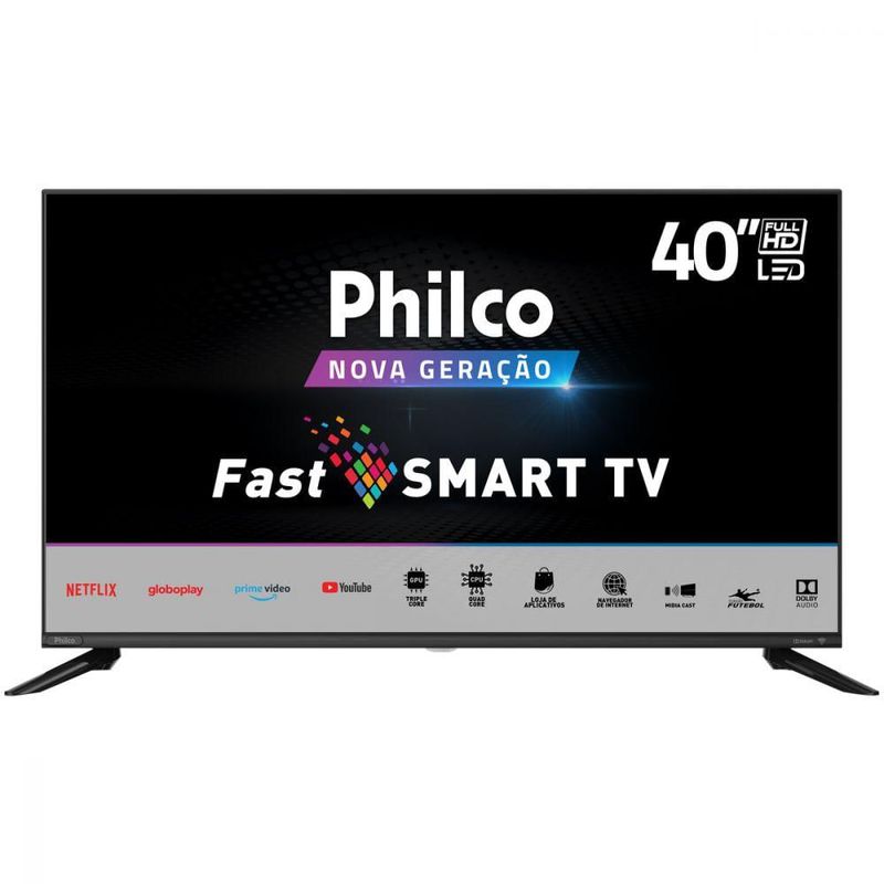 Tv 40" Led Philco Full Hd Smart - Ptv40g60snbl