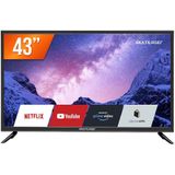 Smart TV 43 LED Full HD, 3 HDMI, 2 USB Com Conversor Digital Bivolt TL024-Multilaser