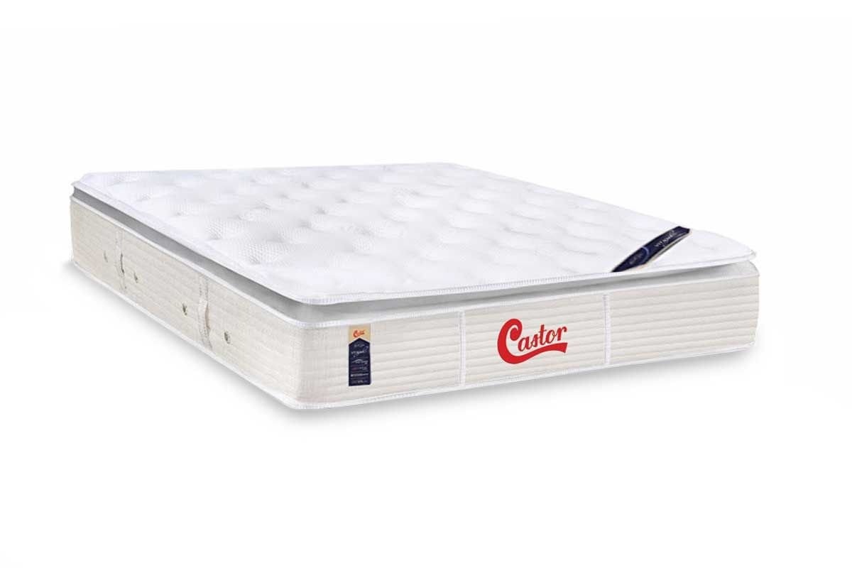 Colchão Castor Molas Ensacadas Gold Star SLX Vitagel Solteirão 96x203