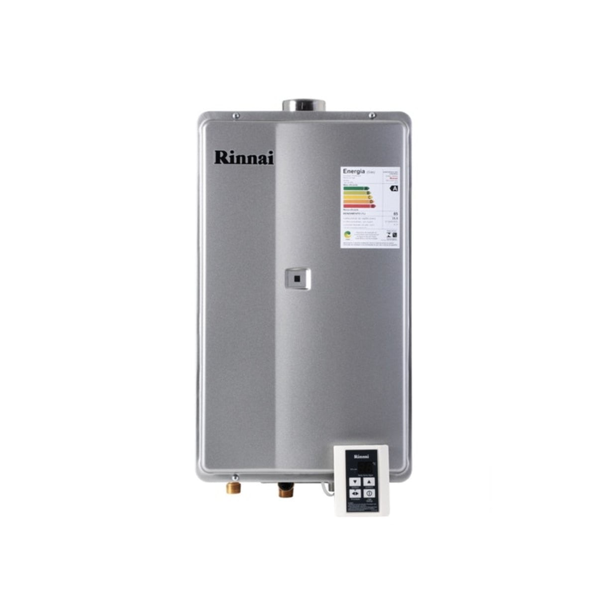 Aquecedor Digital Gas 35L REU 2802 FEC PRATA Rinnai