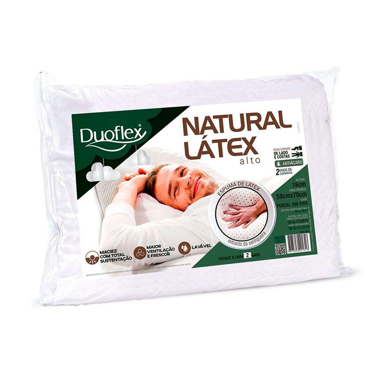 Travesseiro Duoflex Natural Latex Ln1100 50x70 50x70