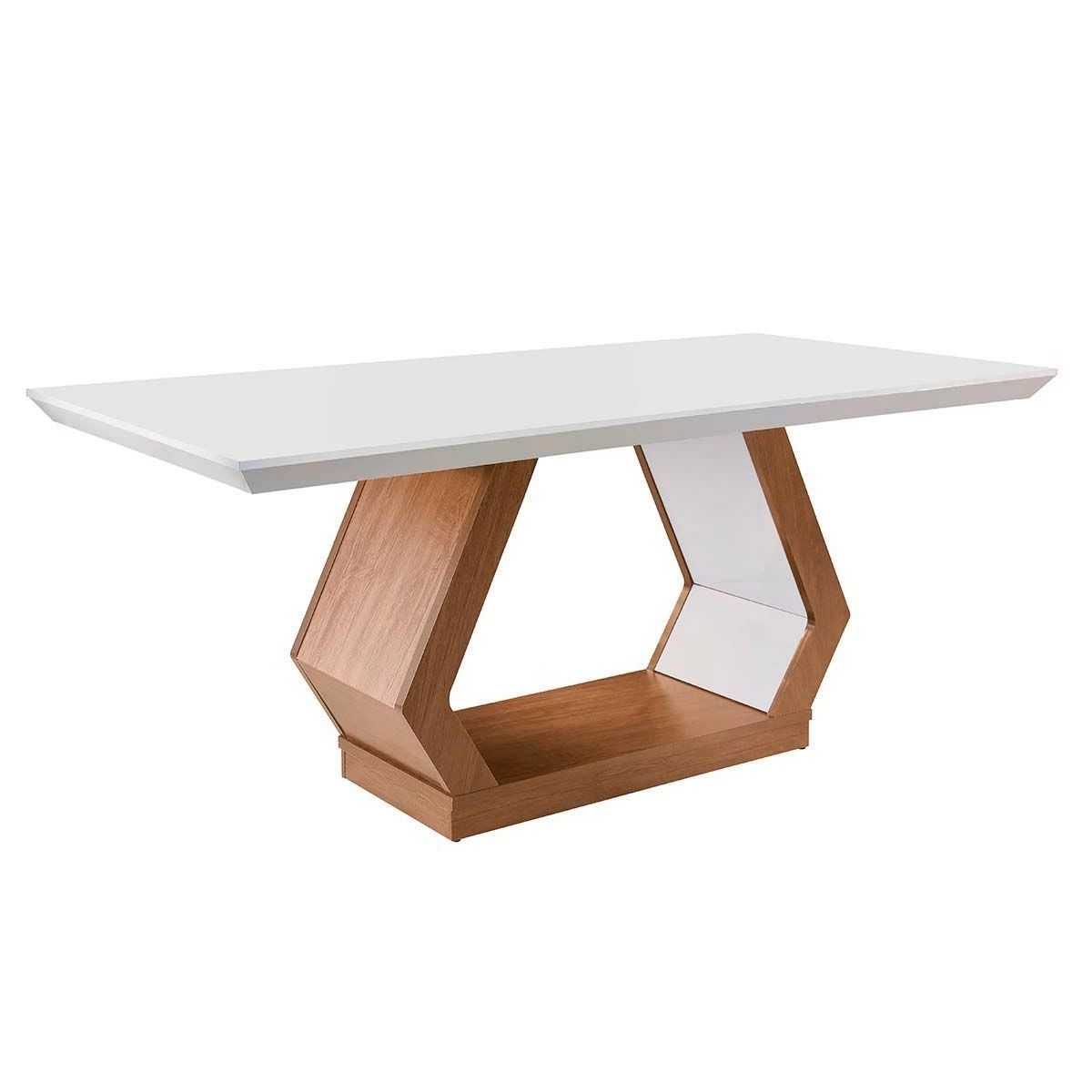 Mesa de Jantar Rufato Alvorada Tp Reto 180 Imbuia/White