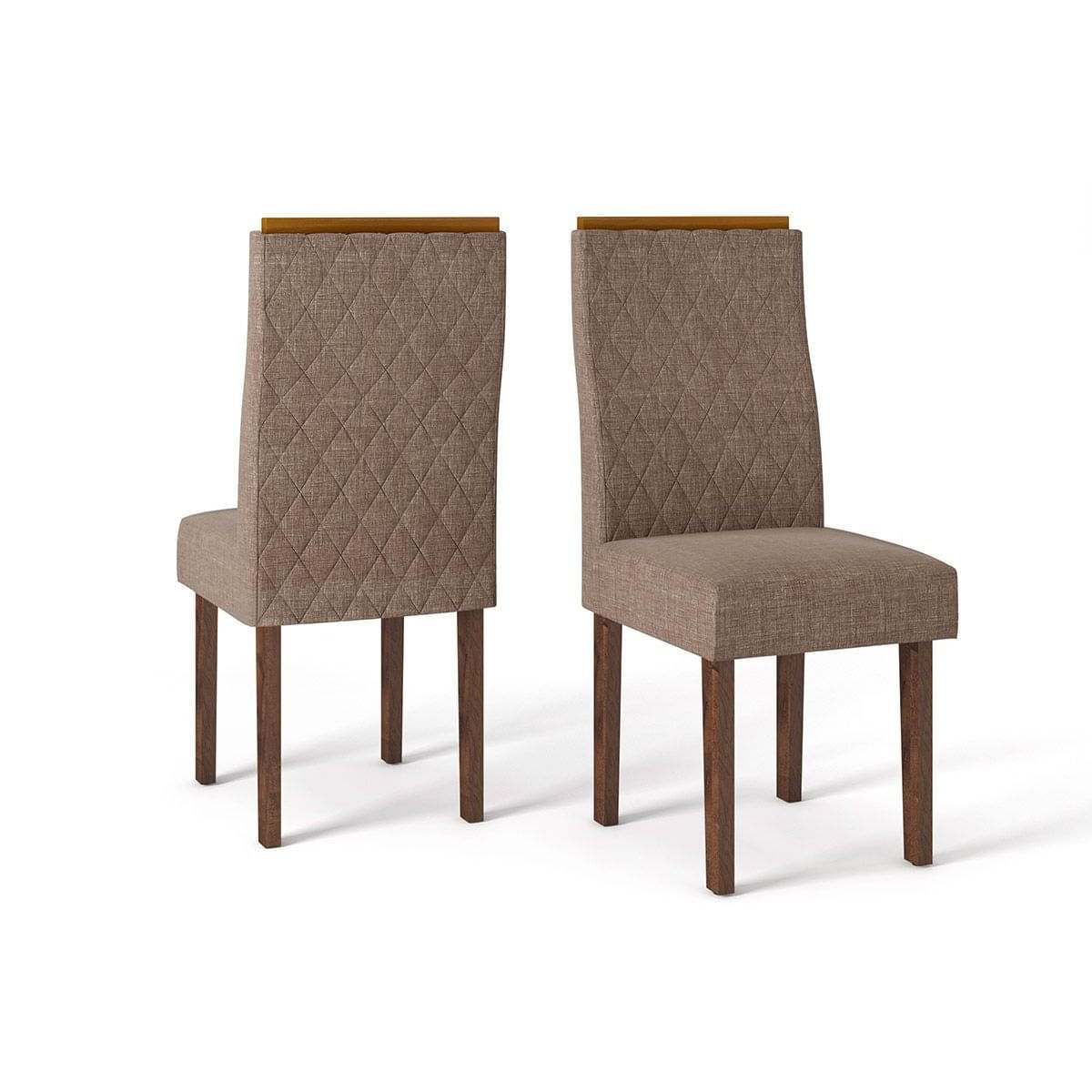 Cadeira DJ Móveis Maia (2 Und) Malbec/Brze