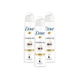 Kit 3 Desodorante Dove Invisible Dry 150ml