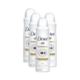 Kit 4 Desodorantes Dove Antitranspirante Aerossol Invisible Dry 150ml