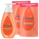 Kit Sabonete Líquido Johnson's Baby Cabeça aos Pés: 2 Refil 180ml + 1 Sabonete líquido  200ml