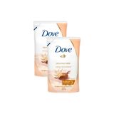 Kit 2 Refil Sabonete Líquido Dove Karité e Baunilha 200ml