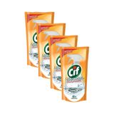Kit 4 Refis Limpador CIF Ultra Rápido Desengordurante 450ml
