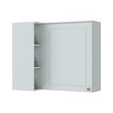 Armário Aéreo Henn Americana Canto Reto 1 Porta Branco
