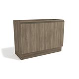 Balcão (Gabinete) de Cozinha Kappesberg Maxxi G745 Madeira 2 Portas S/tampo 120cm Cor Nogal